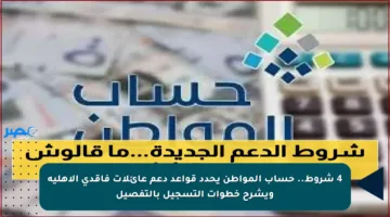 4 شروط.. حساب المواطن يحدد قواعد دعم عائلات فاقدي الأهلية ويشرح خطوات التسجيل بالتفصيل